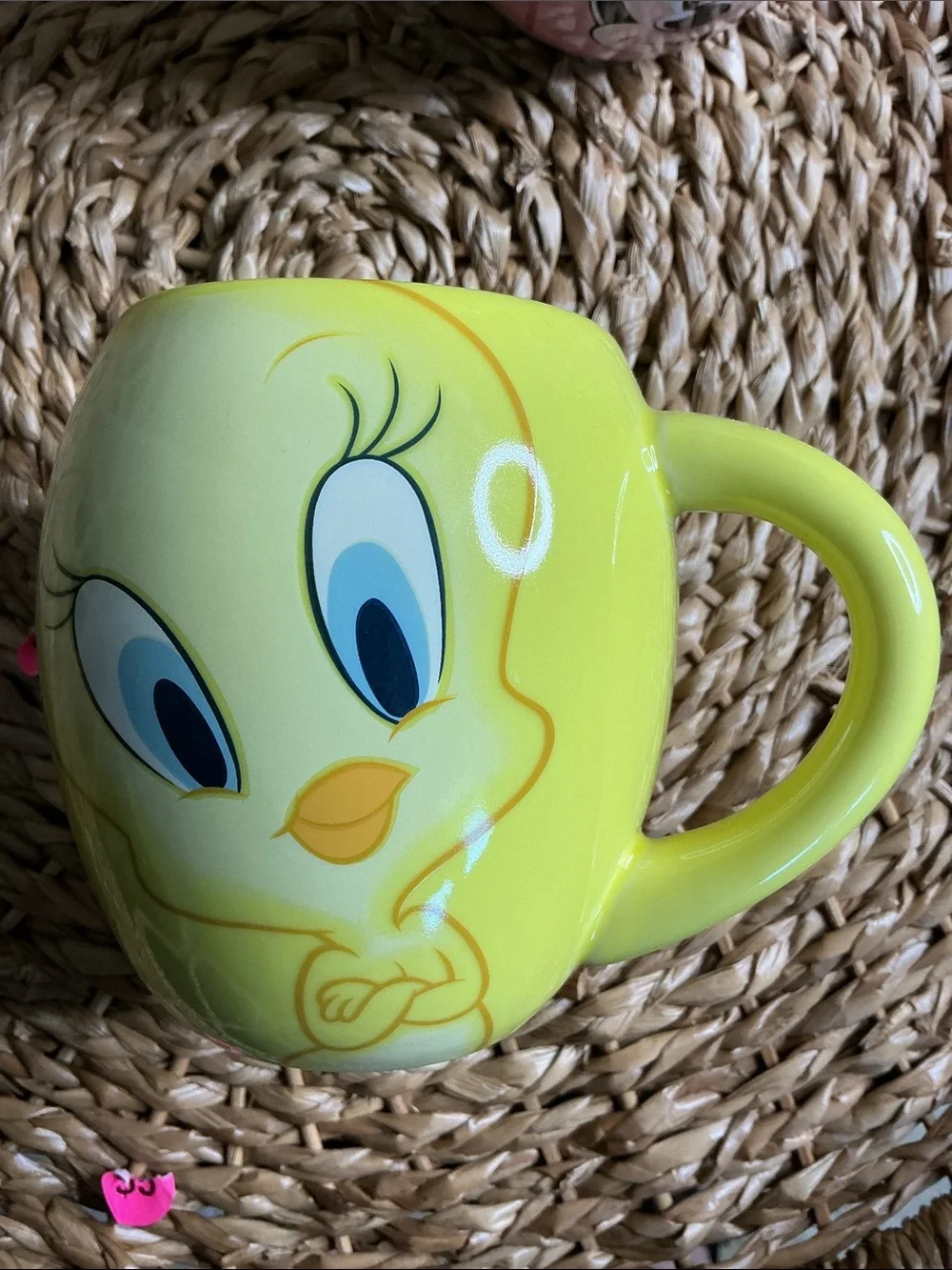 Tweety & Minnie Disney Character Mugs - Yellow and Pink